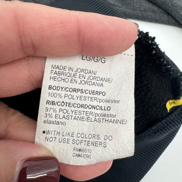 Under Armour 1/4 Zip Men Large Black Sweater Fleece Golf Loose Fit Pullover - Picture 7 of 9